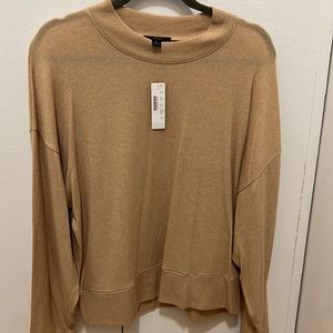 J. Crew tan sweater. New with tags!